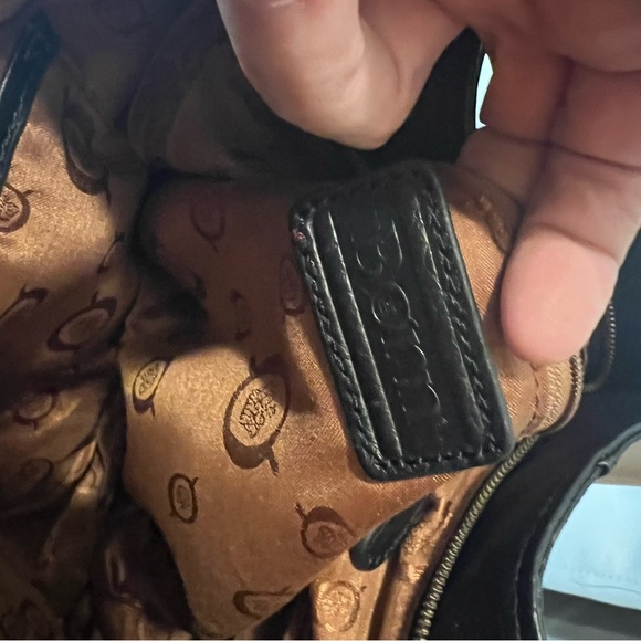 Born Black Leather Shoulder Bag with Tassel - Picture 5 of 12